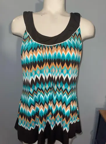 Byer California Chevron Pattern Sleeveless Top y2k woman’s XL - Image 1