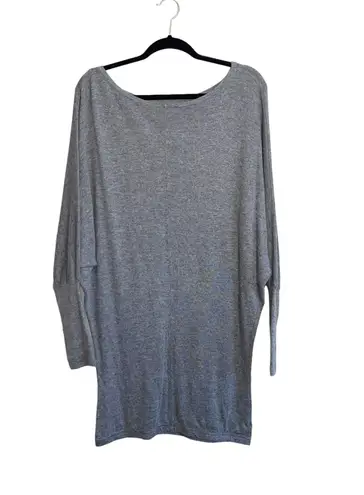 Brandy Melville Gray Off the Shoulder Dolman Sleeve Sweater Dress