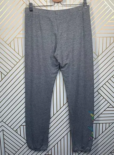 SoulCycle Monrow x  Embroidery Sweatpants Gray