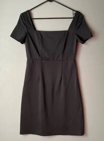 Cider size S short sleeve, black mini sheath dress