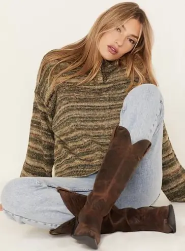 Free People Henley Sweater Green