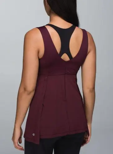 Lululemon Womens Tank Top Wrappers Delight Tank Sz 4 Burgundy New with Tags NWT