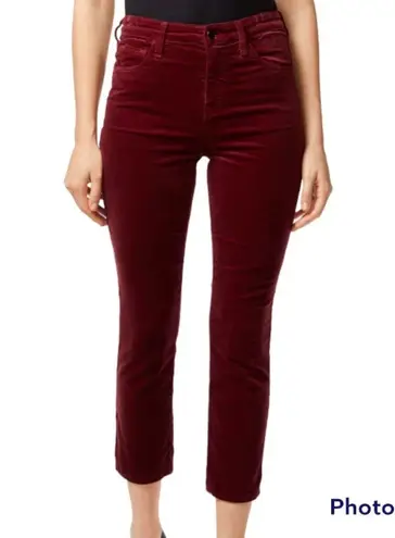 J Brand  Ruby High Rise Velour Crop Jeans