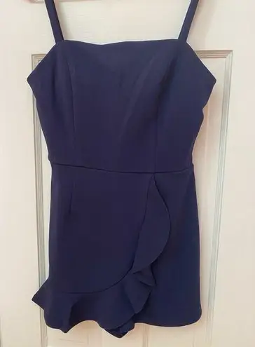 Crystal Doll  Navy Blue Romper