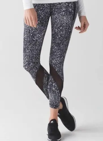 Lululemon Power Luxtreme Suited Jacquard Black & White