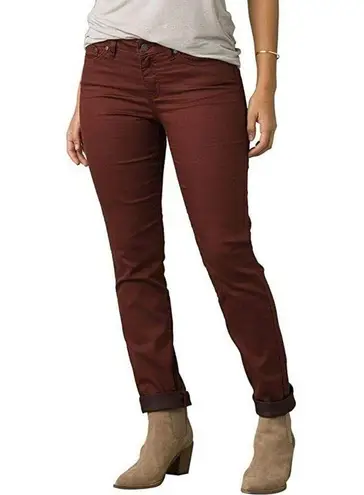 prAna New NWT Womens 6 Kayla Jeans Pants Dark Brown Peppercorn Organic 28 Stretc