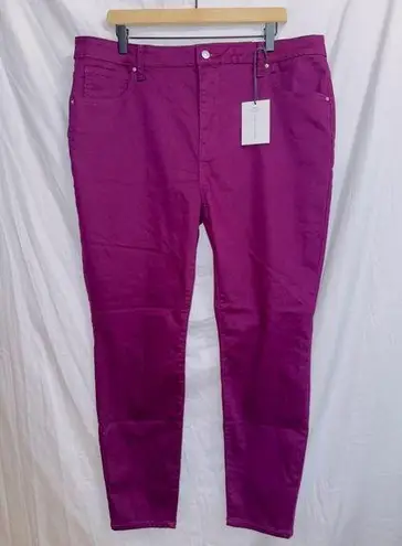 Zenana Outfitters NWT Magenta High Waisted Skinny Jean Pants size 2X