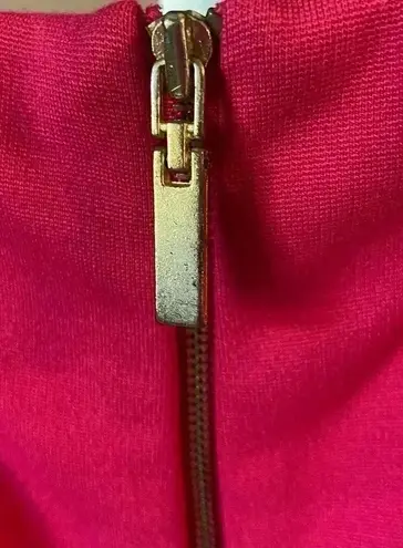 Adrienne Vittadini HOT PINK & ORANGE ZIPPER DRESS SIZE 4