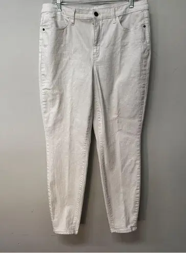 Talbots  Flawless White ladies high waist, jegging ankle pants size 12 chic
