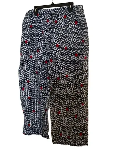 Blue and Red Patterned pajamas Pants size 18