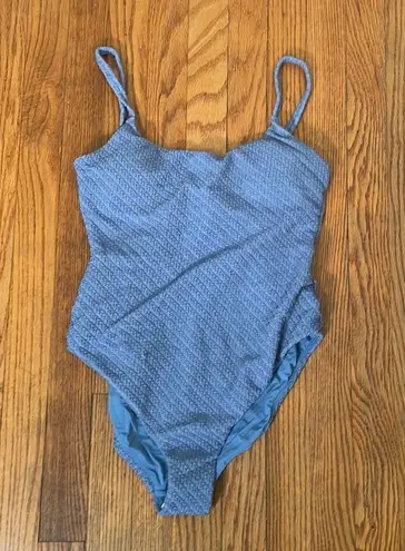 ANDIE  Swim The Jetties One Piece Macrame Slate size XS NWT pastel