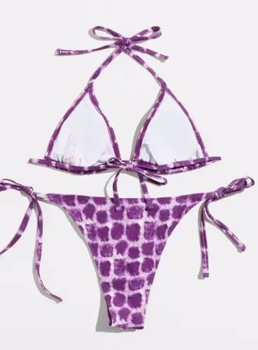 Boutique Purple, Blotted, Tie-Dye, Bikini Set
