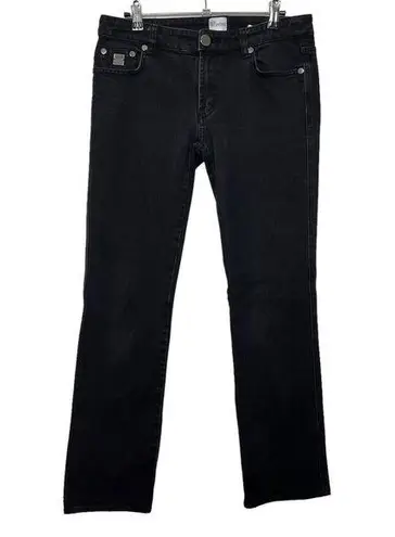 RED VALENTINO Skinny Jeans Low Rise Black Dark Wash Women’s Size 31 Stretch