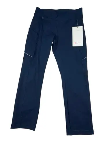 Lululemon Speed Up Crop 21” with Pockets – True Navy, Size 6 (NWT) Blue
