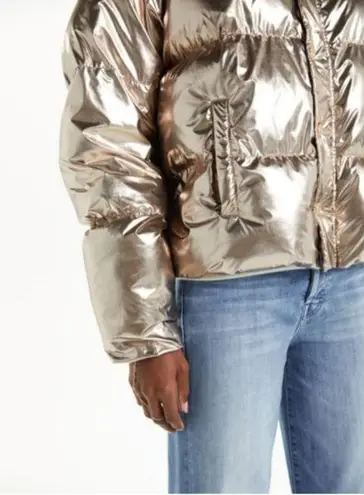 💕MOTHER💕 The Pillow Talk Puffer Jacket Metallic Size L