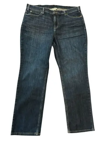 Duluth Women's Straight Leg Jeans Size 16 Blue Denim Classic Style inseam 29