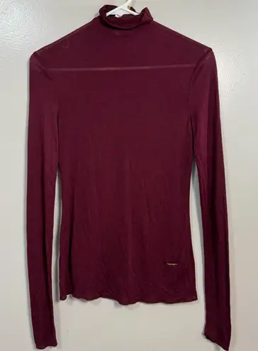 Tory Burch  Burgundy Turtleneck Size XXS  - Image 1
