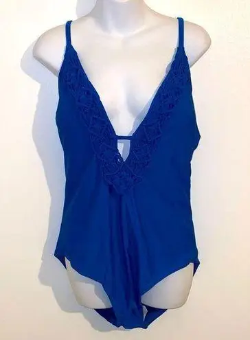 Christina Maillots Christina (Maillots) 1 piece Blu-Blue Swim Suit Size XL NEW