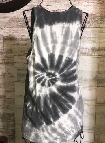 Paperback tie dye tank top gray and white top swirl tie dye size small s…