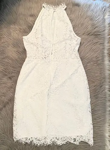 BB Dakota NWT  x Steve Madden | Cara High Neck White Lace Cocktail Dress