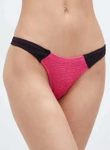 New! Bond Eye Free People bikini bottom pink black color block, one size Size M