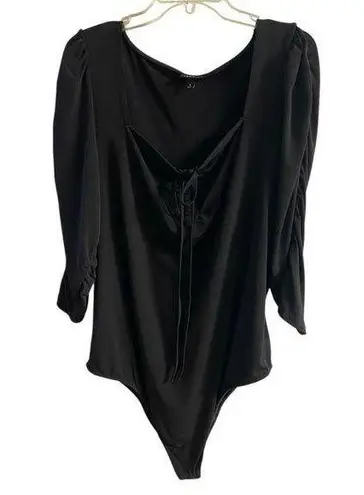 Torrid  black bodysuit 3/4 sleeves stretchy 3X - Image 1