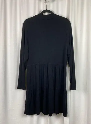 City Chic Black Knit Tier Dress Sz.L(20) NWT
