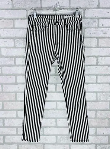 Rag and Bone  High Rise Ankle Skinny Jeans in Oba Print Stripe Size 26 - Image 4