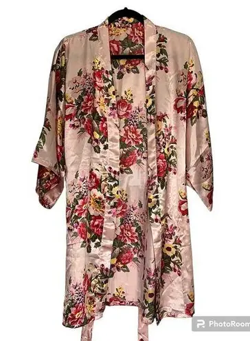 Women’s Floral Lingerie Sleepwear Satin Silk Nightdress‎ Robe One Size Size undefined