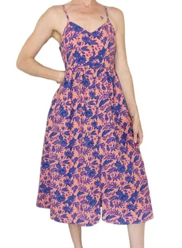 Universal Threads NWT Universal Thread Pink & Purple Floral Open Back Midi Tank Dress