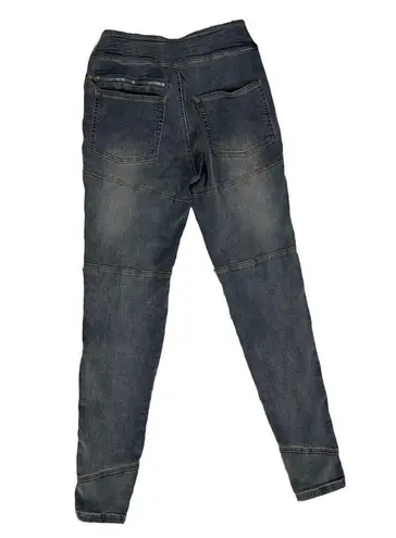 Maniere De Voir Jeans Sz 4 NWT Denim Cut Out Skinny Avant Garde Punk Grunge Y2K Blue