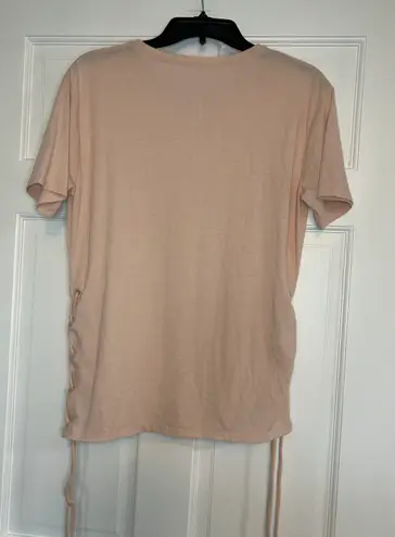 Alo Yoga Peach Tie Shirt