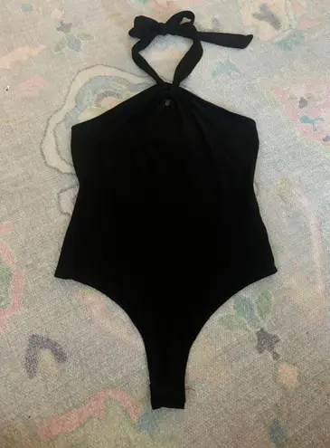 TJ Maxx Black Halter Neck Bodysuit - Image 1