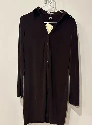 Peppermayo NWT Ring My Bell Mini Dress - Choc Brown Size 10