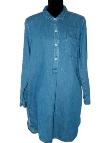 Madewell  Chambray Popover Shirtdress Size M