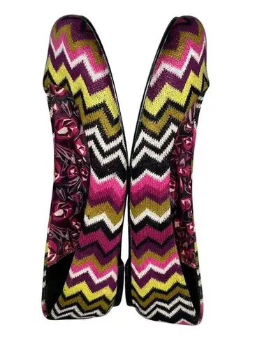 Vintage Missoni for Target Women’s Chevron Knit Fabric Ballet Flats Shoes 8.5