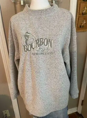 Vintage Bourbon Street New Orleans Touch & Match Sportswear Sweatshirt Size L