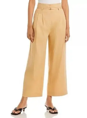 Derek Lam  10 Crosby NWT Sergio Linen Blend High Waist Wide Leg Pants Size 6