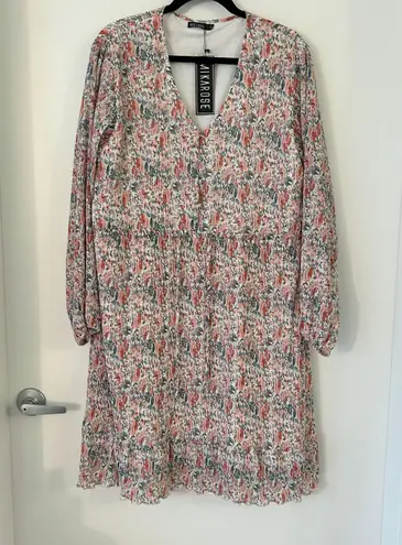 MikaRose Emory Dress in Peach Amber Retro Size XL NWT