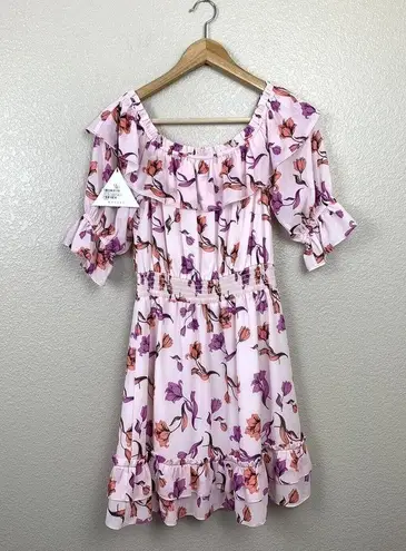 Lost + Wander Garden Of Delight Mini Dress Small S Floral Pink