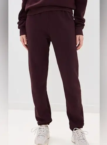 New Monrow Vintage Sweatpants Burgundy Small $135 Purple