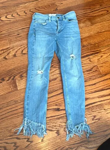 Free People Great Heights Frayed Skinny Jean