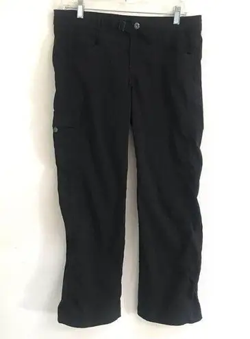 prAna  black Breathe nylon yoga/hiking pants 8