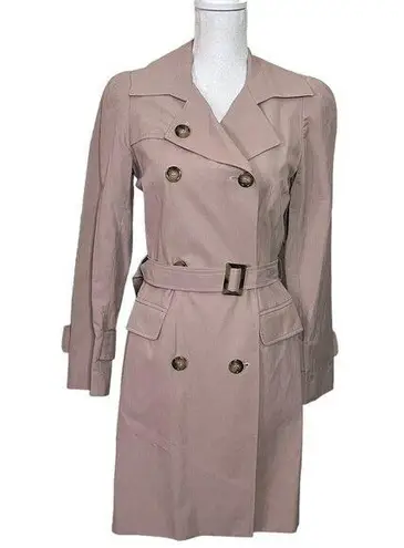 Cinzia Rocca Icons Belted Trench Coat Women’s Size 4 Tan Double Breasted Brown