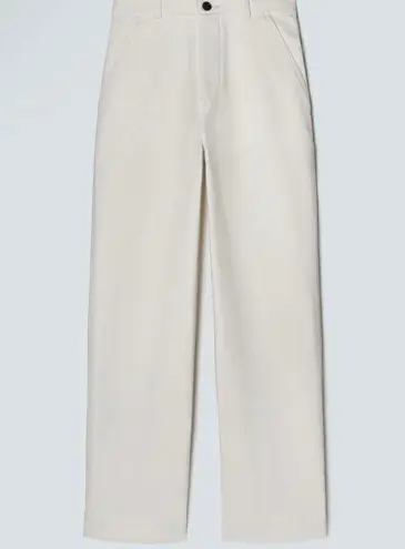 Everlane The Organic Wide-Leg Pant in Bone Size 16 NWT