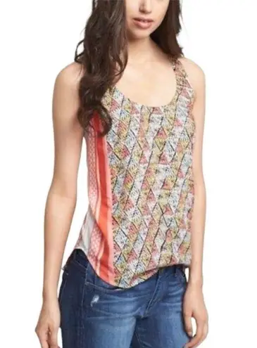 Ella Moss Ella Moss Nordstrom Floral Tank Top Boho Racerback Sleeveless Blouse Small