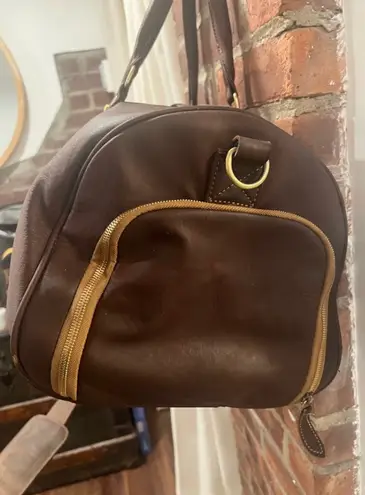 Classic Leather Duffel Weekender bag Brown