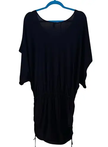 Luli Fama Revolve Rosita Buena South Beach Dress cover up Black gold cinch sides