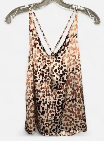 Stars Above Satin Leopard Print Cami Tank - Size S (NWT)