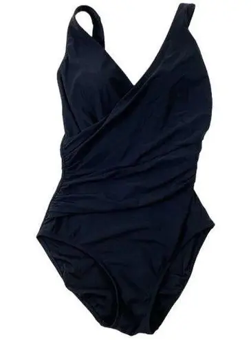 L.L.Bean  Solid Black One Piece Swim Suit